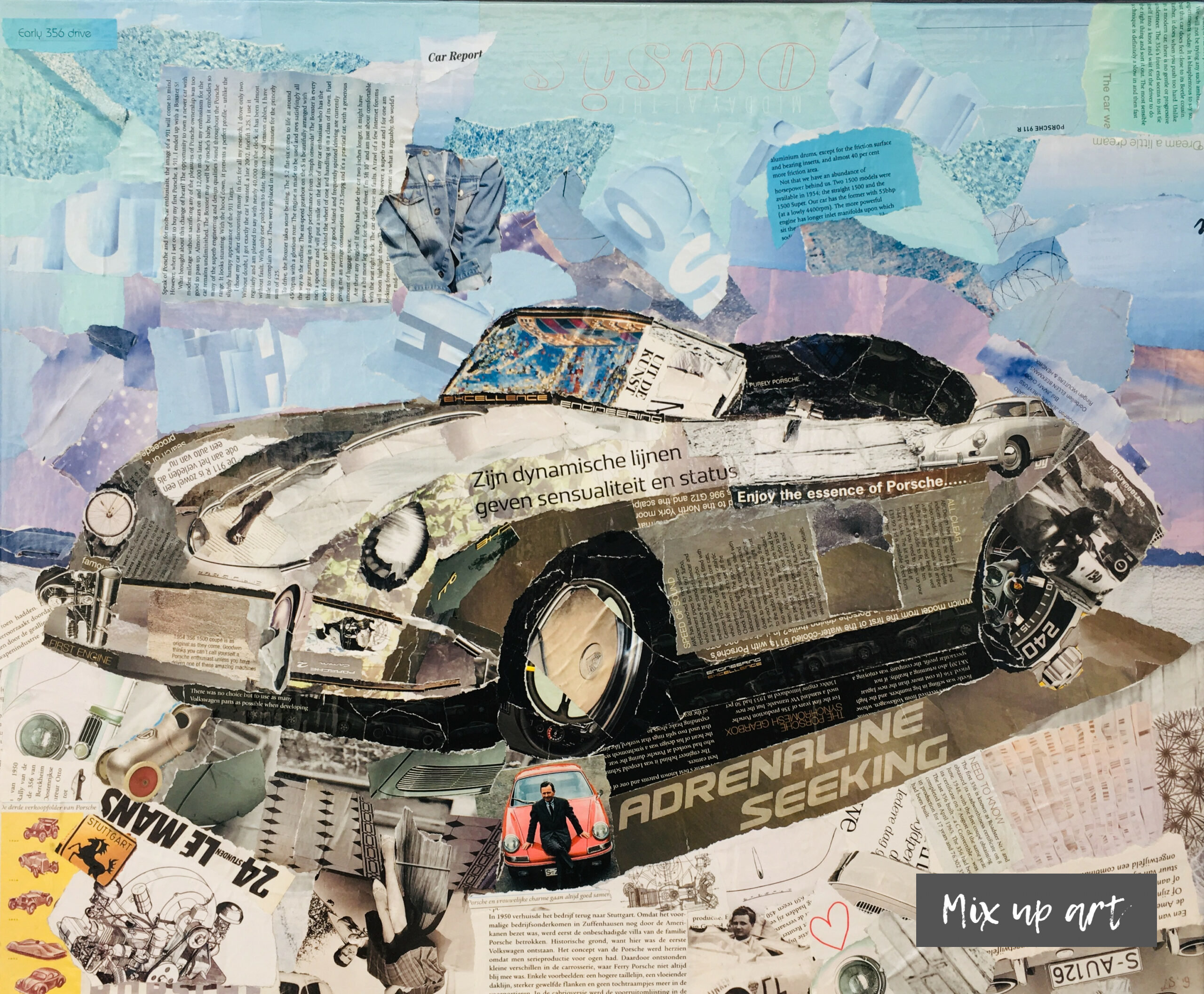 Porsche Porsche - € 550,- Collage (50 x 60)