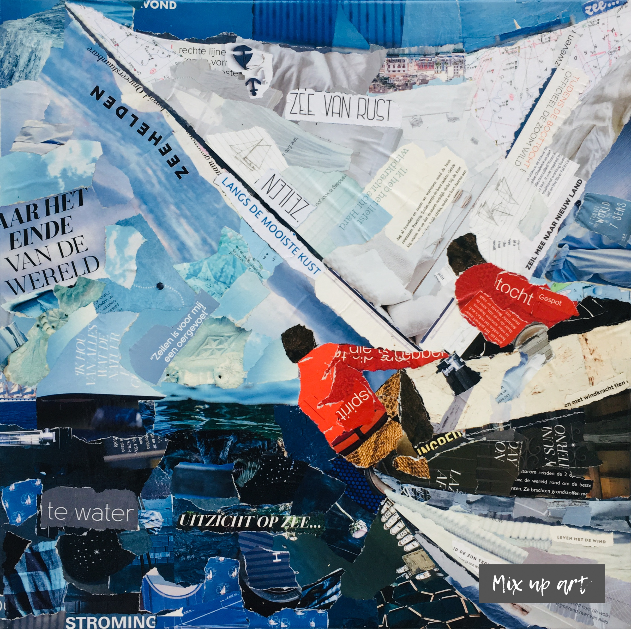 Zee van rust Zee van rust - € 550,- Collage (50 x 50)