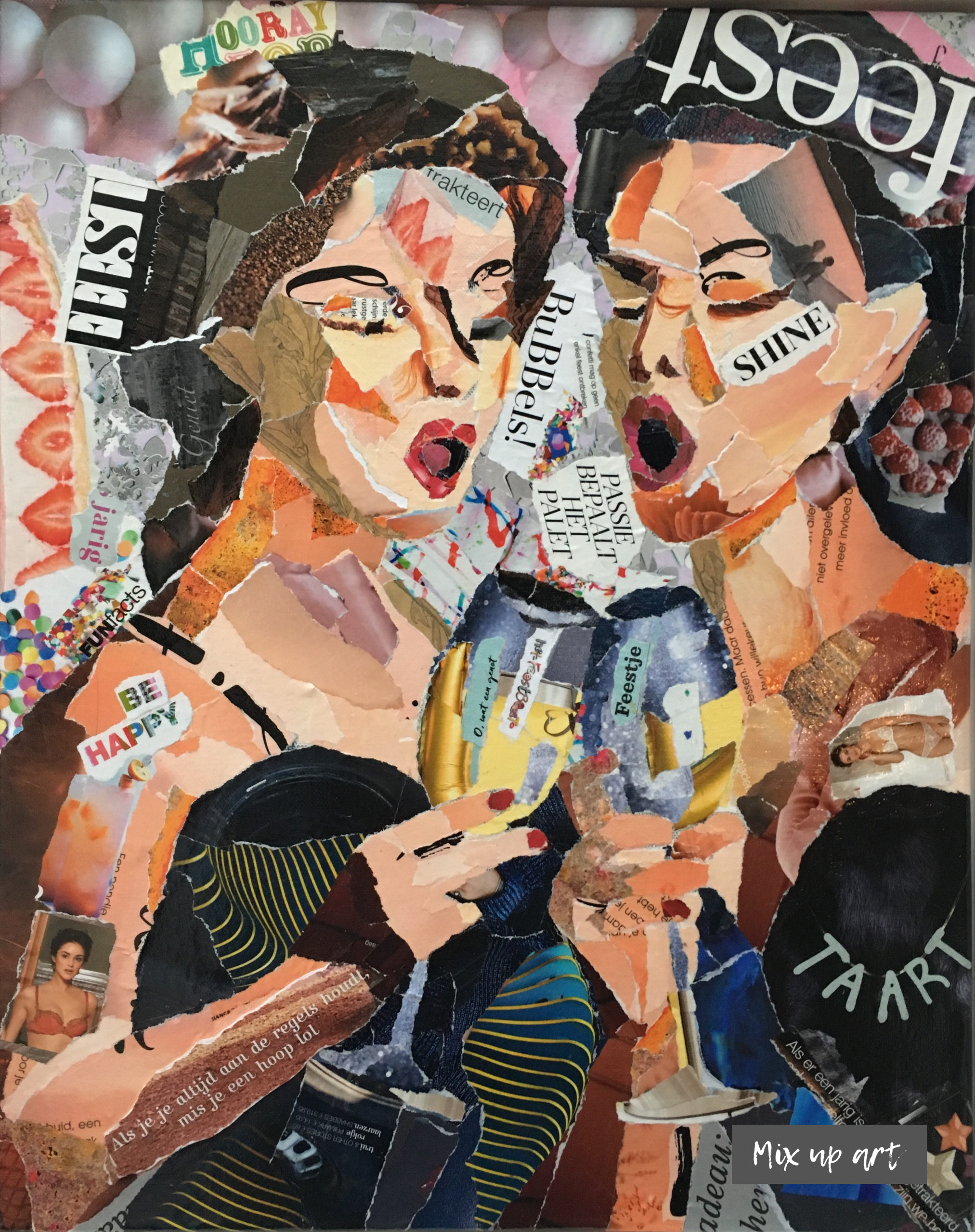 Let’s party Let's party - €500,- Collage (40 x 50)