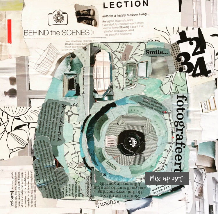 Instax Instax - € 200,- Collage op 3D canvas (30 x 30)