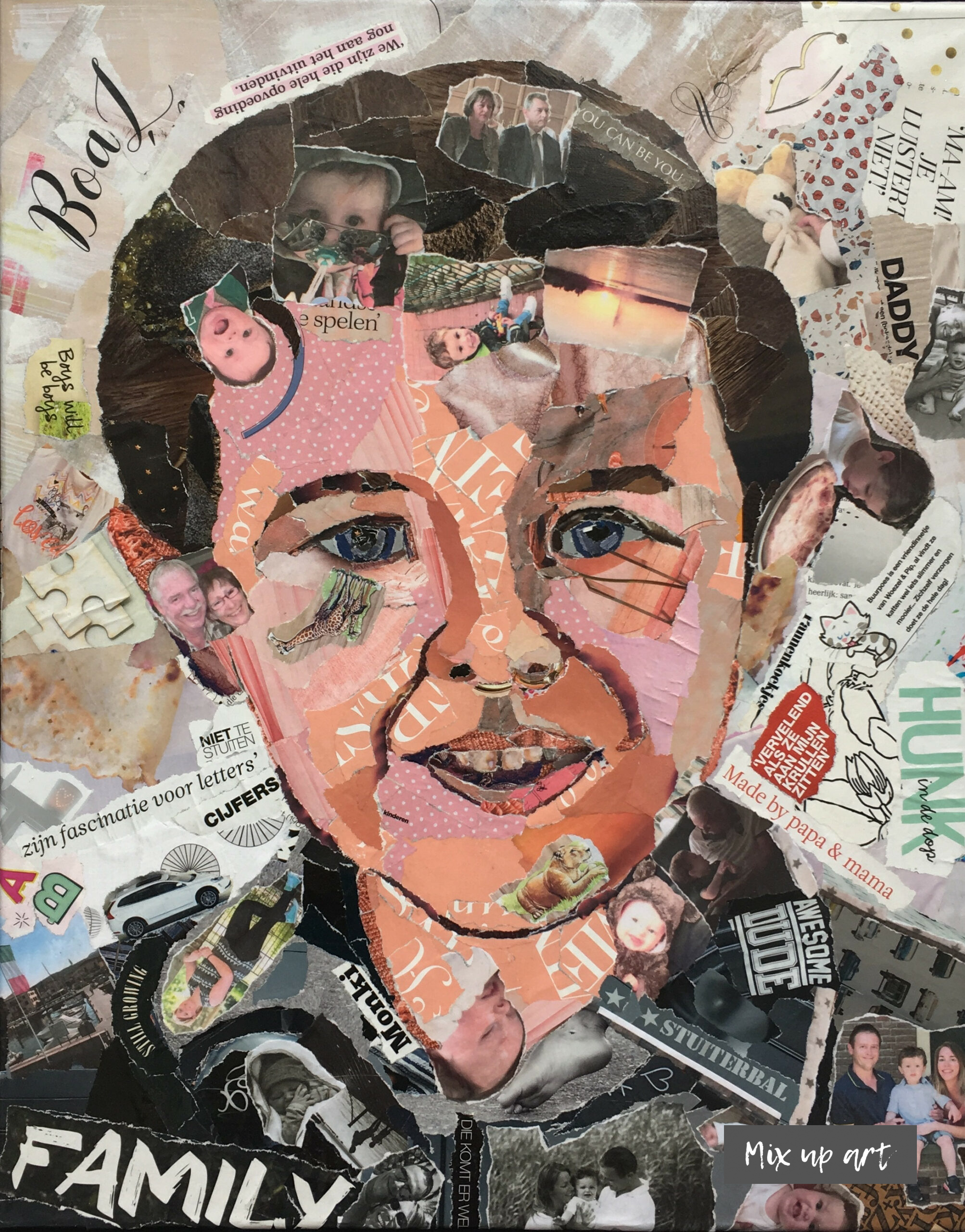 Boaz Boaz - In opdracht - Collage (40 x 50)