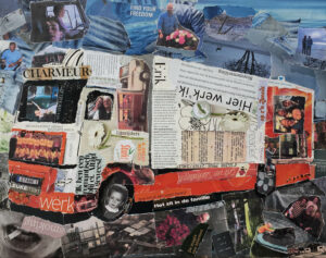 Stark in Blumen - In opdracht - Collage (40 x 50)