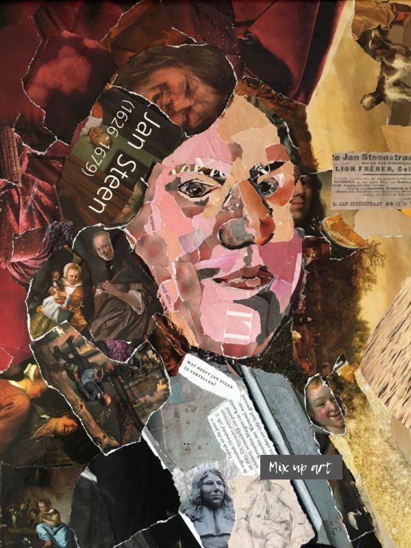 Jan Steen Jan Steen - Verkocht -Collage (30 x 40)