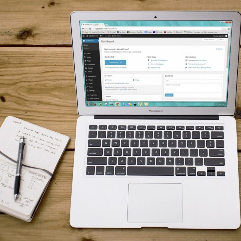 laptop wordpress vierkant
