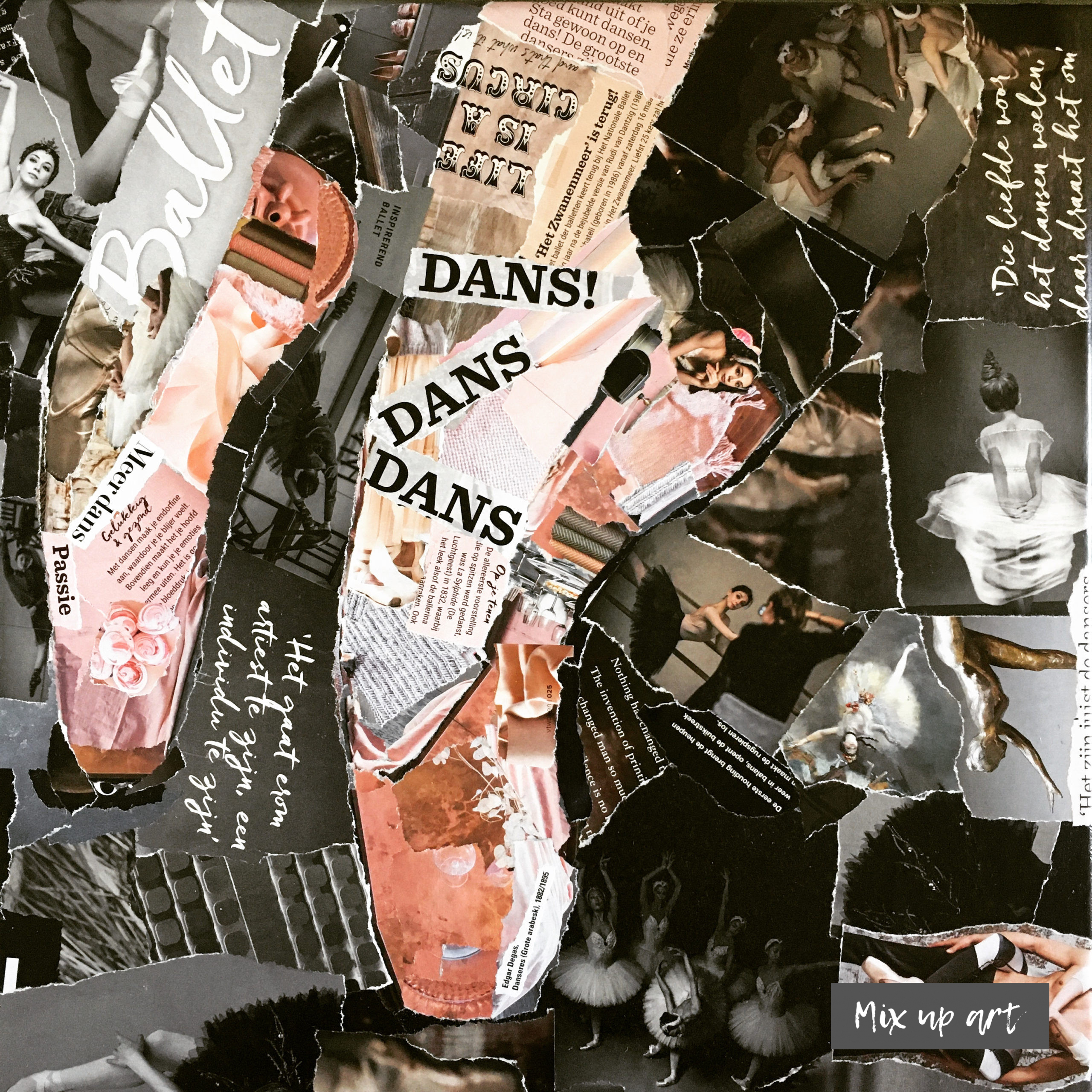 Spitzen Spitzen - € 500,- Collage (40 x 40)