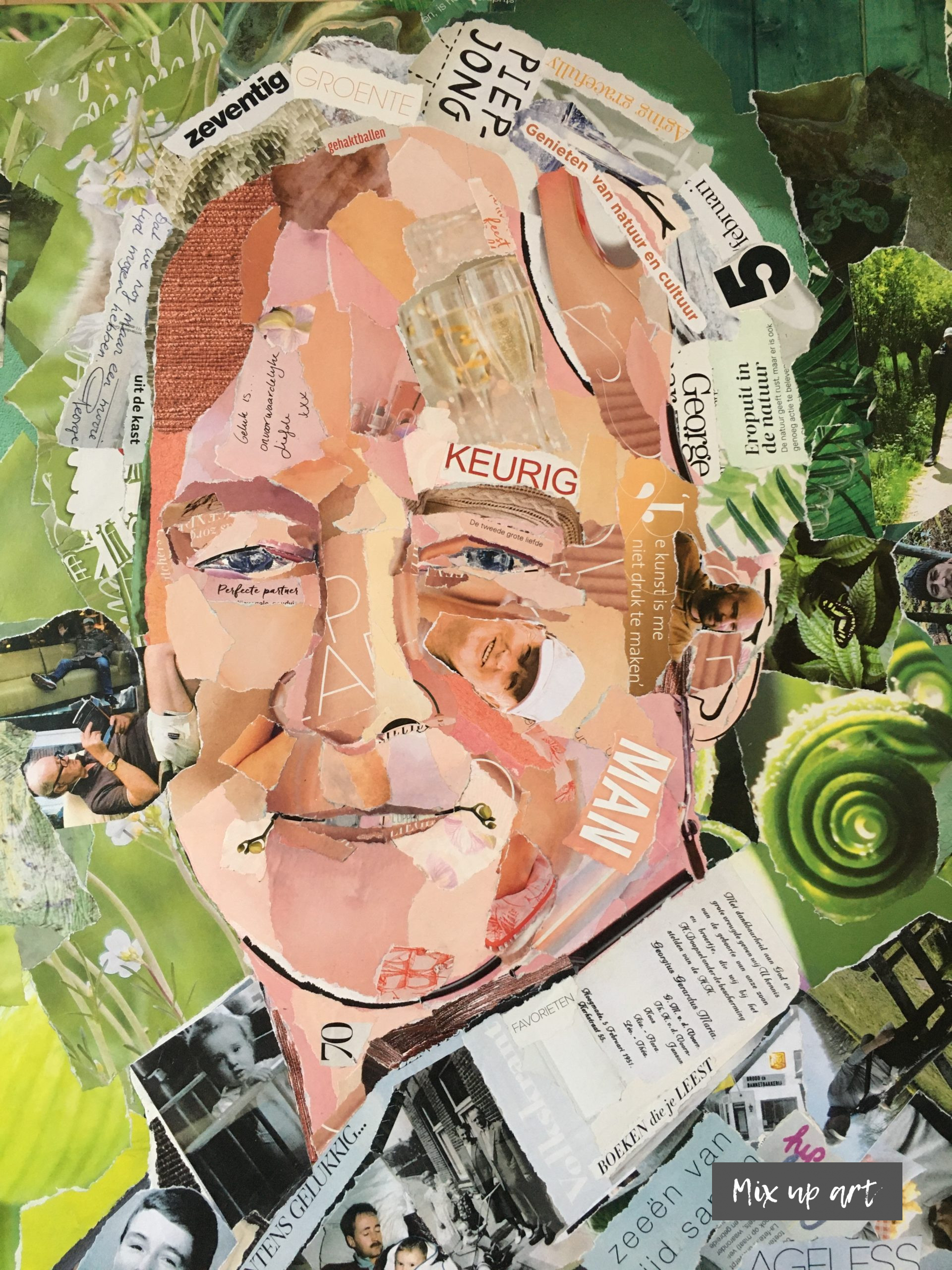 George George - In opdracht - Collage (50 x 50)