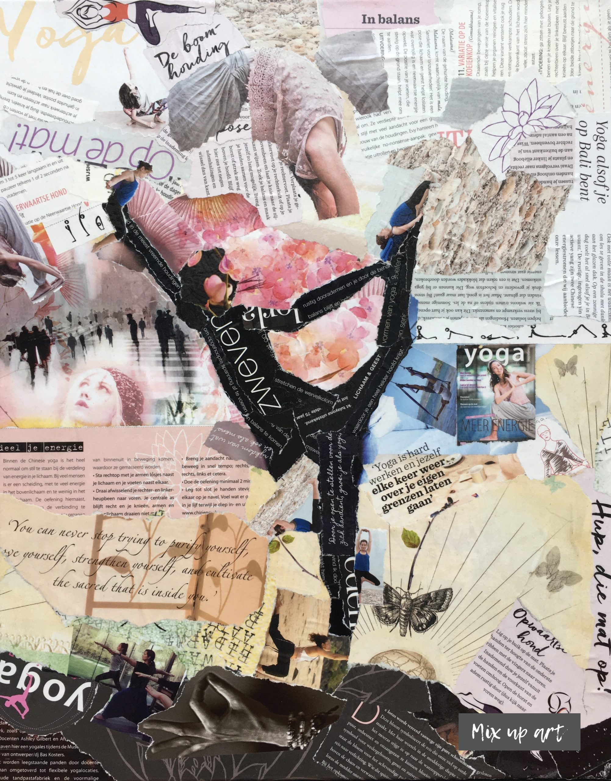 Body & Mind Body & Mind - € 500,- Collage (40 x 50)