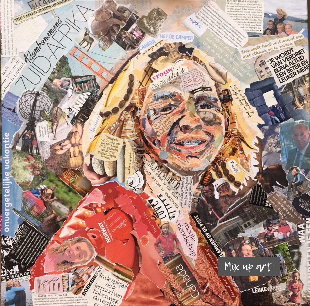 Irene - In opdracht - Collage (50 x 50)