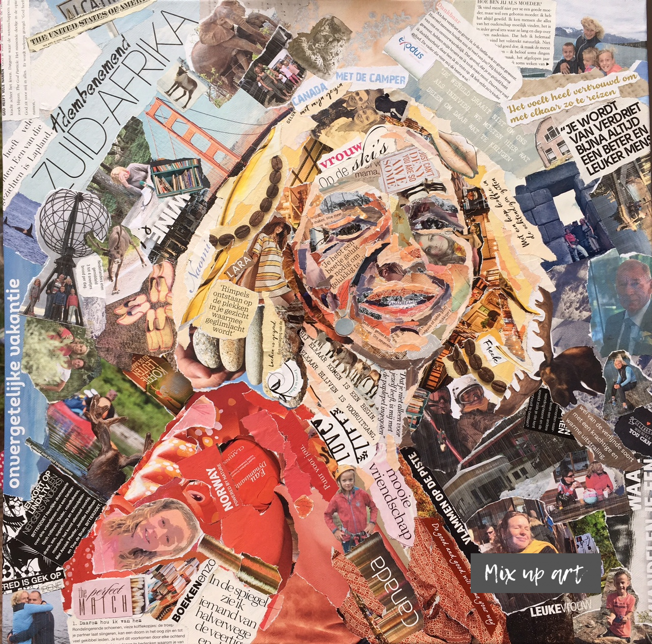 Irene Irene - In opdracht - Collage (50 x 50)