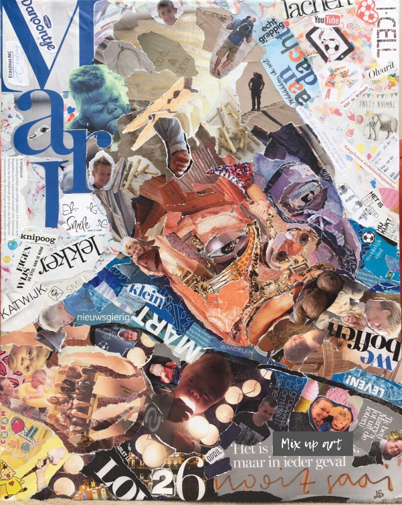 Irene - In opdracht - Collage (50 x 50)