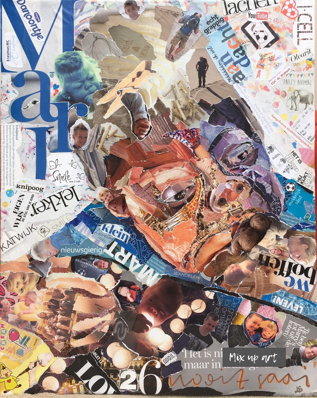 Mart Irene - In opdracht - Collage (50 x 50)
