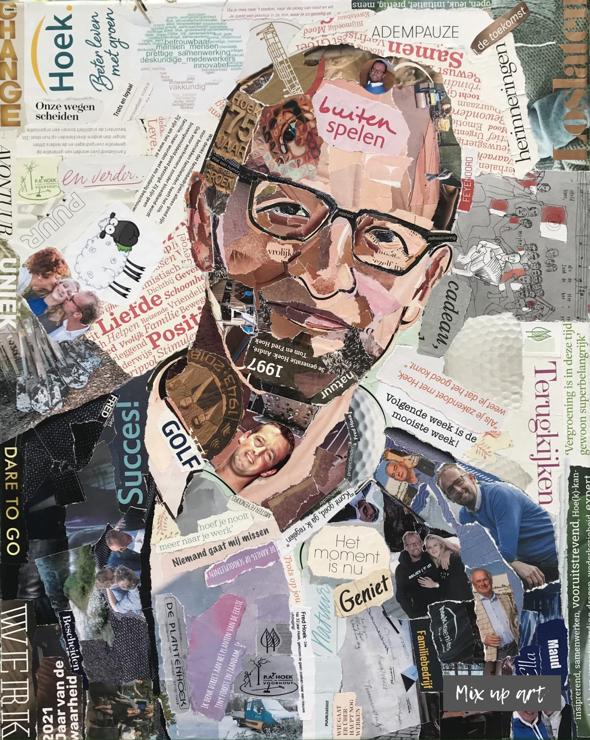 Fred Fred - In opdracht - Collage (40 x 50)