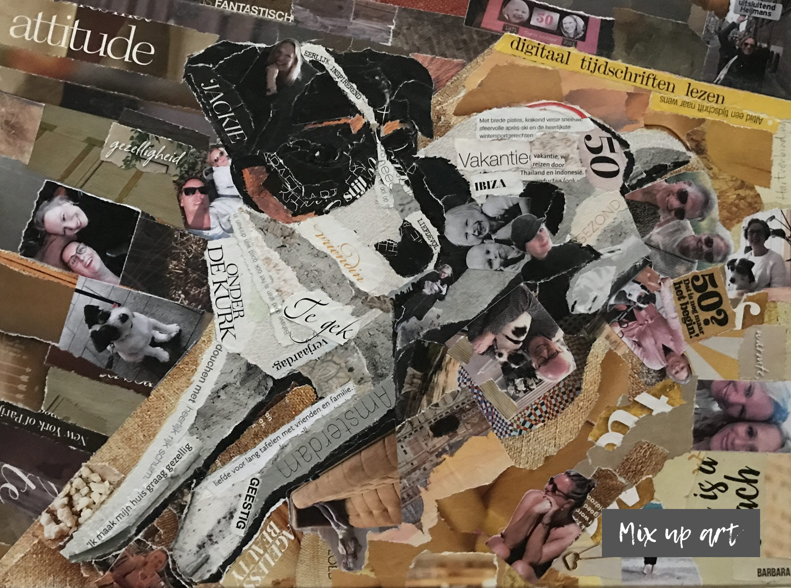 Jackie Jackie - In opdracht - Collage (30 x 40)