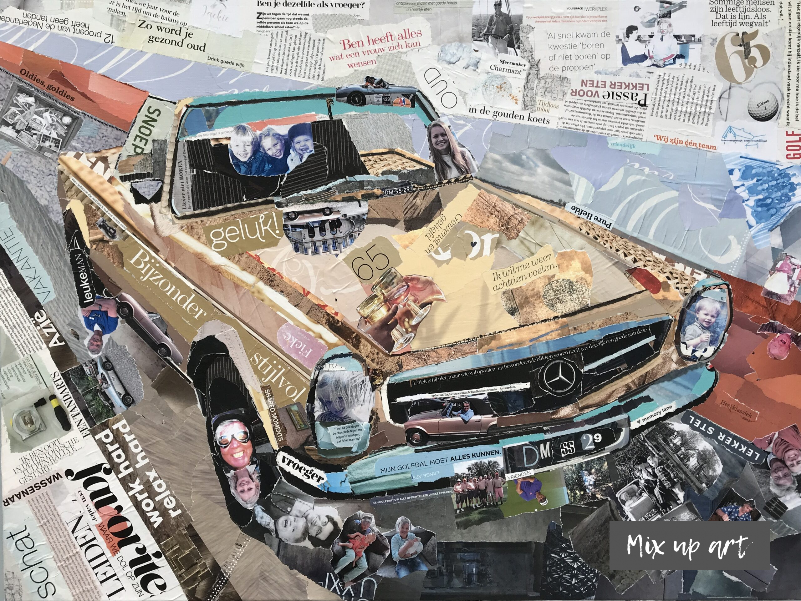 Mercedes Mercedes - In opdracht - Collage (60 x 80)