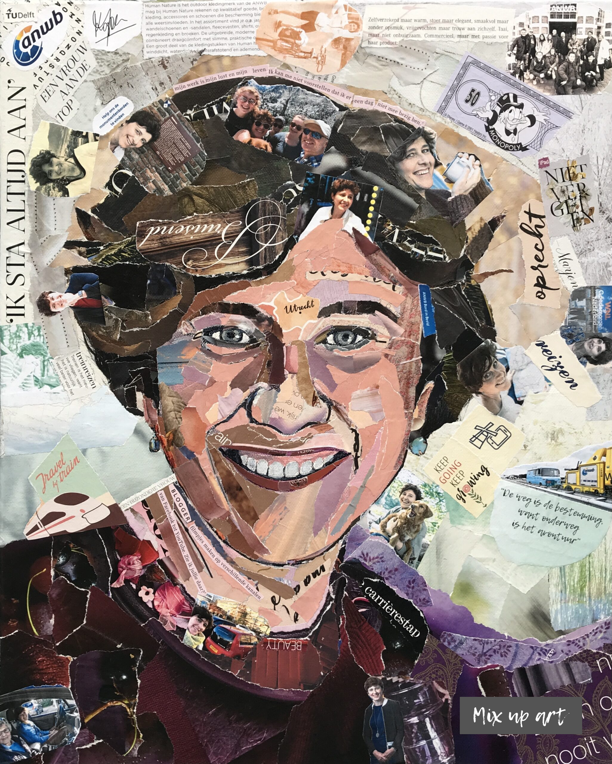 Marjon Kaper Marion - In opdracht - Collage (40 x 50)