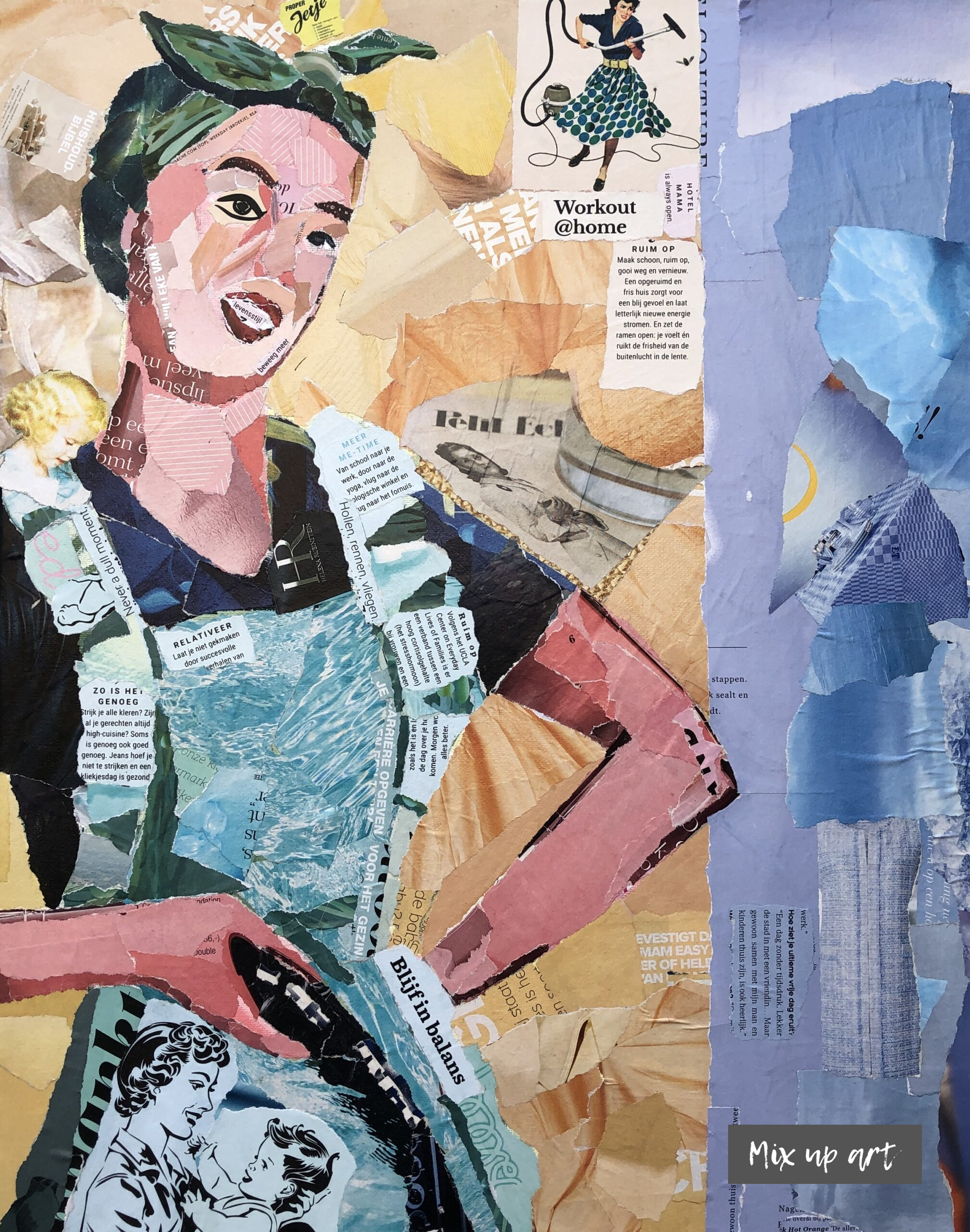 Never a dull moment Never a dull moment - € 500,- Collage (40 x 50)