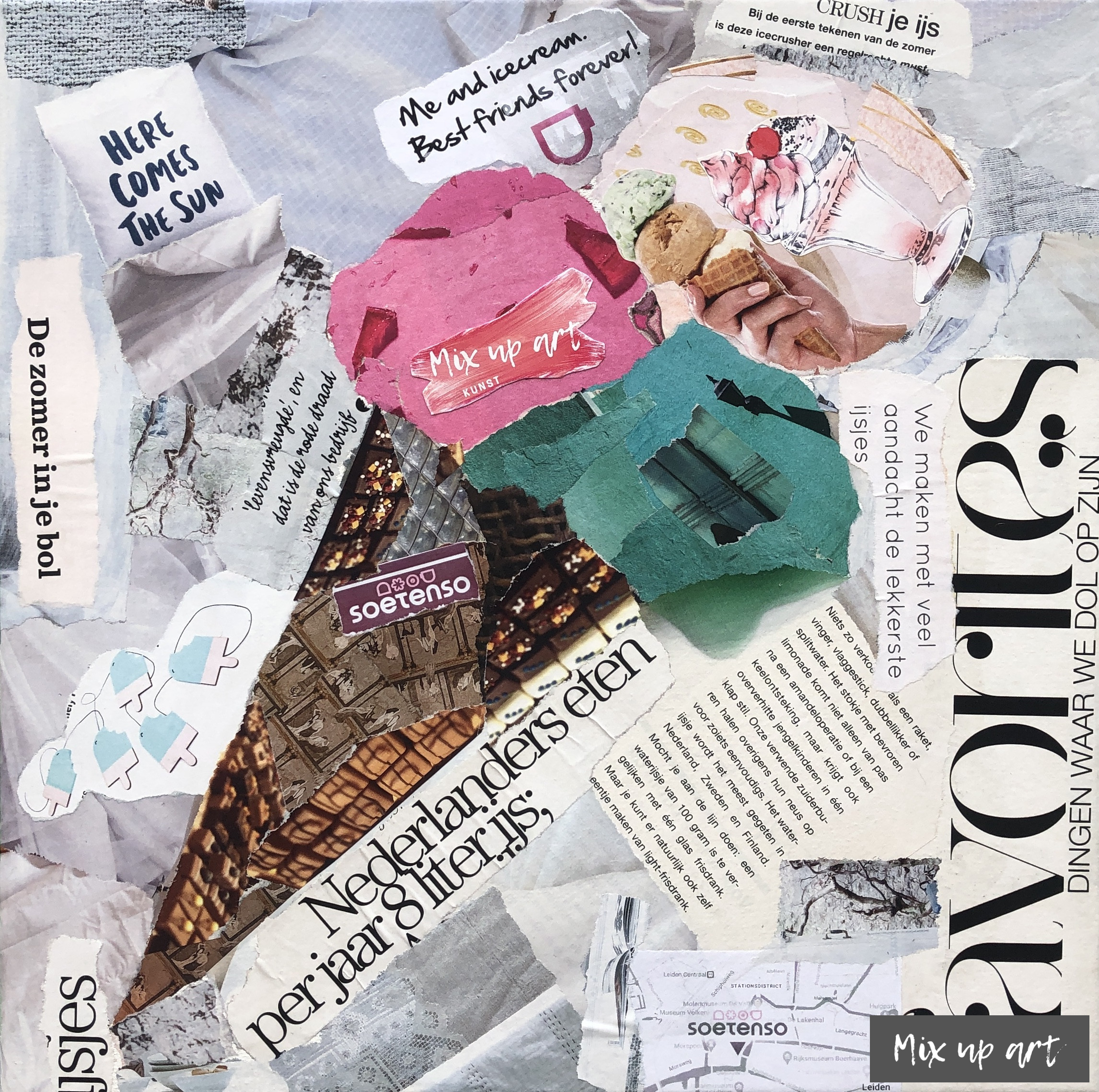 Soetenso IJs Soetenso IJs - In opdracht - Collage (30 x 30)