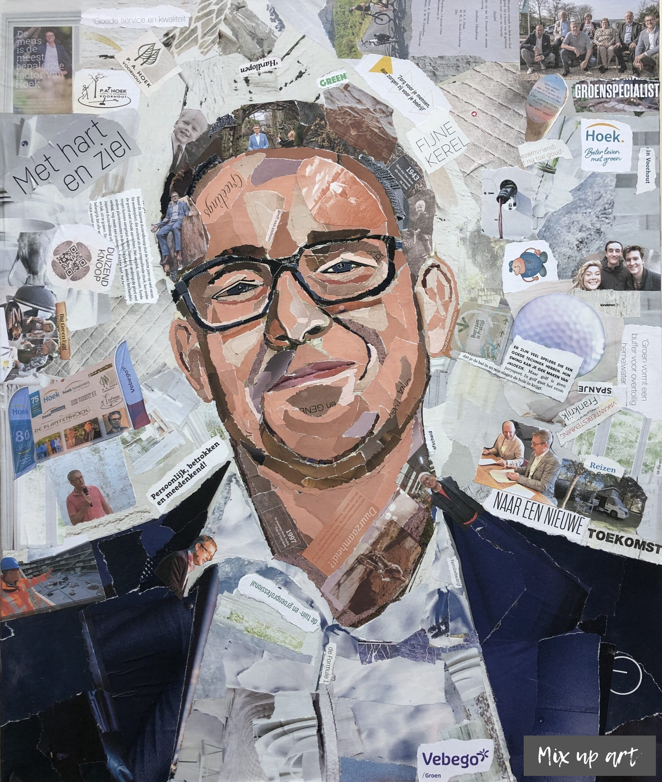 André André - In opdracht - Collage (50 x 60)